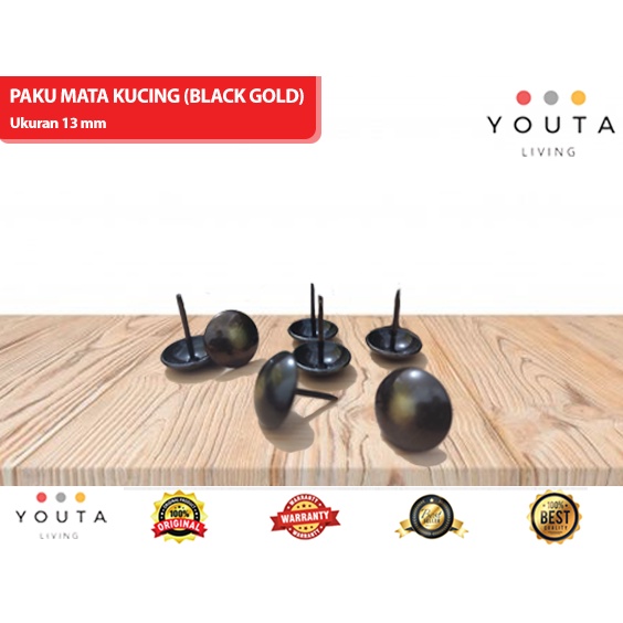 Jual PAKU MATA KUCING BLACK GOLD KECIL (Ukuran 13 mm) | Shopee Indonesia
