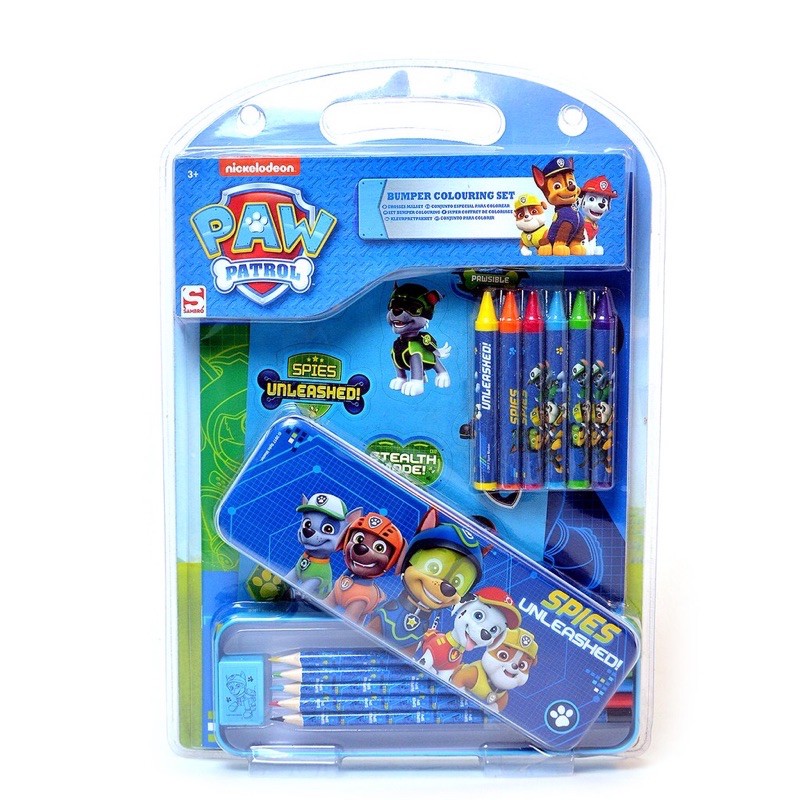 Jual Paw Patrol Colouring Set Lengkap Mewarnai Anak Pensil Warna Crayon ...