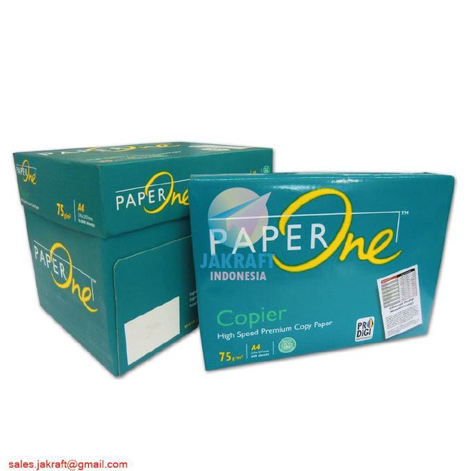 Jual KERTAS HVS PAPERONE PAPER ONE A4 75 (70) GSM GRAM A4 75 GSM