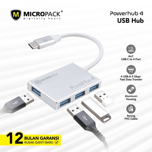 Jual Hub USB MICROPACK 4 Port (MDC-4 SL) | Shopee Indonesia