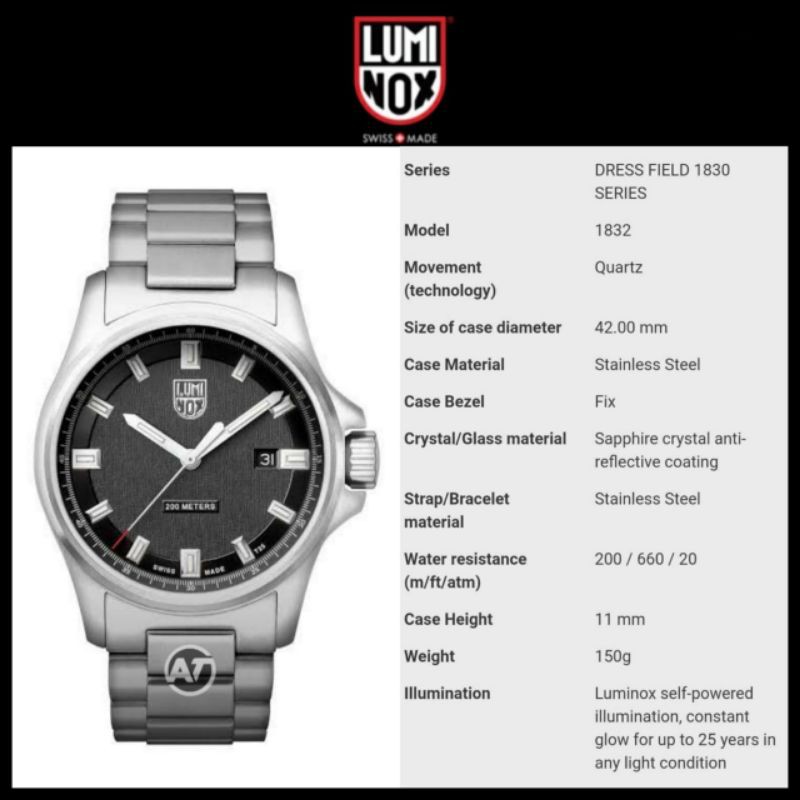 Jual Jam Tangan Luminox 1832 Dress Field 1830 Series ORIGINAL Garansi Resmi Shopee Indonesia