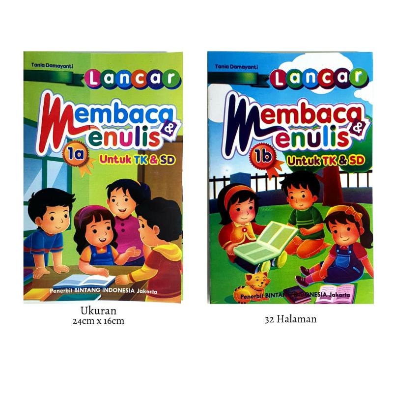 Jual Buku Anak Lancar Membaca Dan Menulis Jilid 1a Dan 1b Untuk TK Dan ...