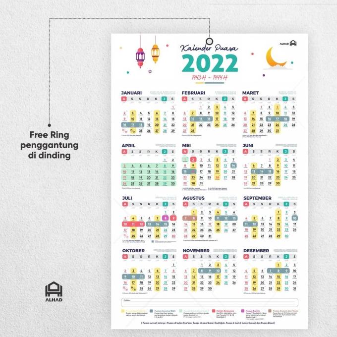 Jual Kalender Puasa 2022 And 2023 I Komplit I Ukuran A3 I A02 Shopee Indonesia 0322