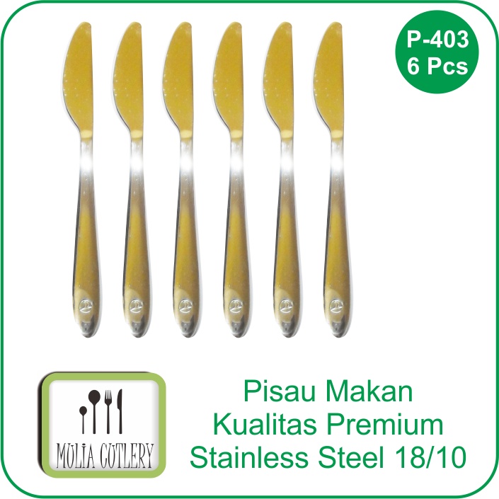 Jual Pisau Makan 6 pcs P403 / Dessert Knife / Pisau Roti / Pisau Steak