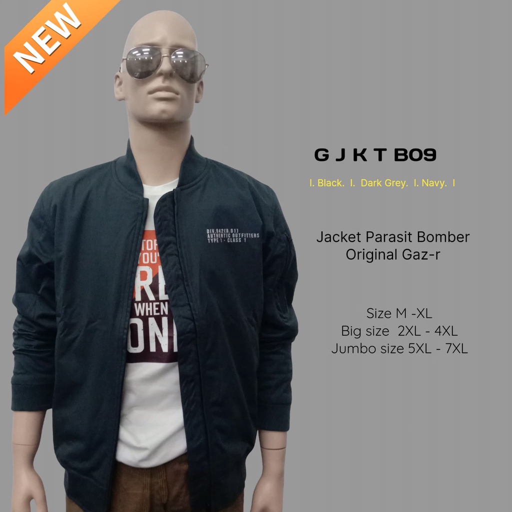 Jual Jacket Parasit Bomber Gaz-r Jeans Original ( GJKT B09 ) | Shopee ...