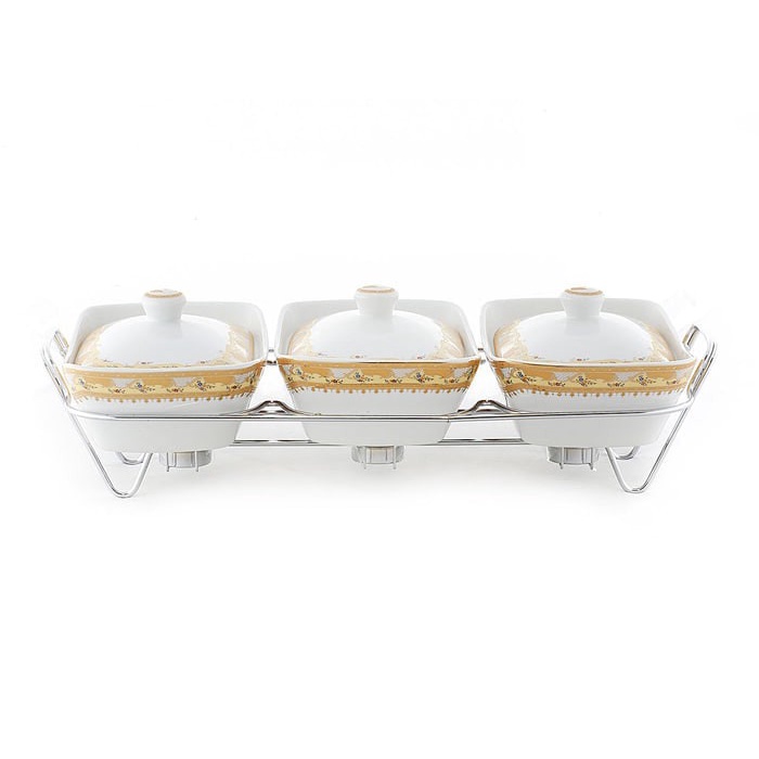 Jual Wadah Saji Penghangat Vicenza B 751 / Casserole With Rack Food ...