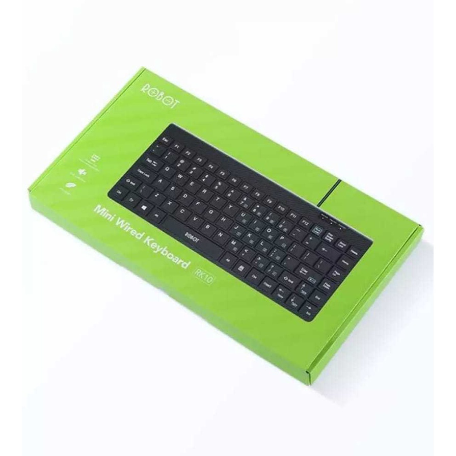 Jual Keyboard Mini USB Robot RK10 Robot RK10 Mini USB Wired Keyboard ...