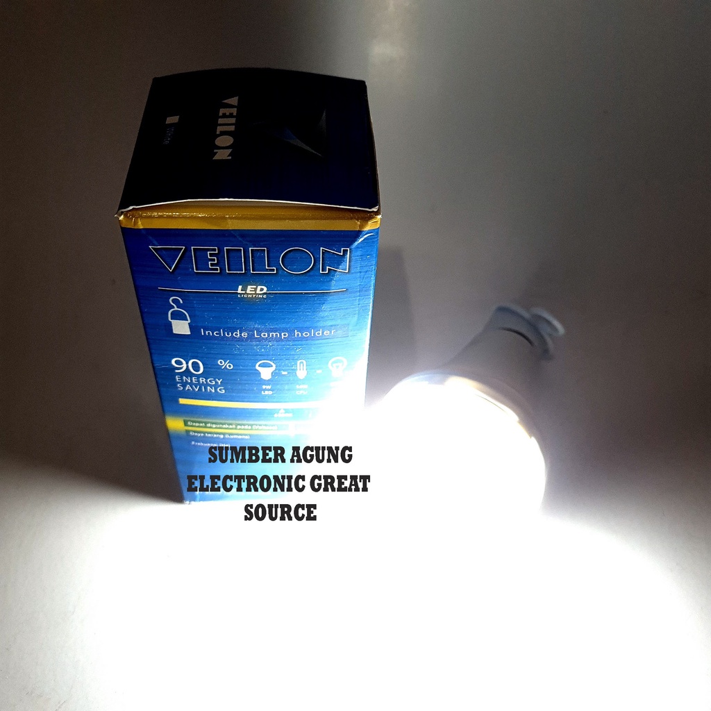Jual Veilon LED Magic Lamp 9W Bohlam Emergency 1800mAh Nyala Mati Lampu ...
