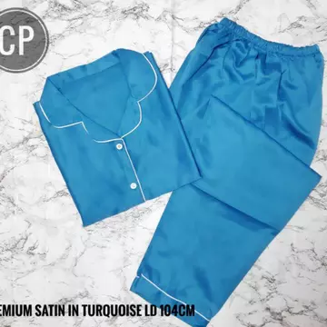 Piyama CP Satin Dewasa Ukuran Standar Piyama Celana Panjang Satin Polos