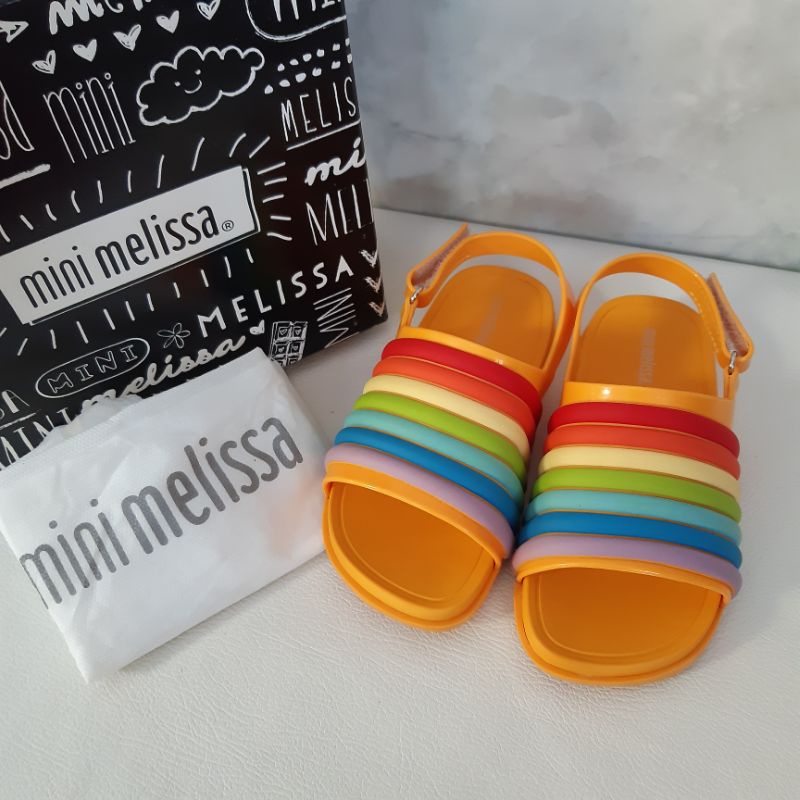 Mini melissa beach slide rainbow hot sale
