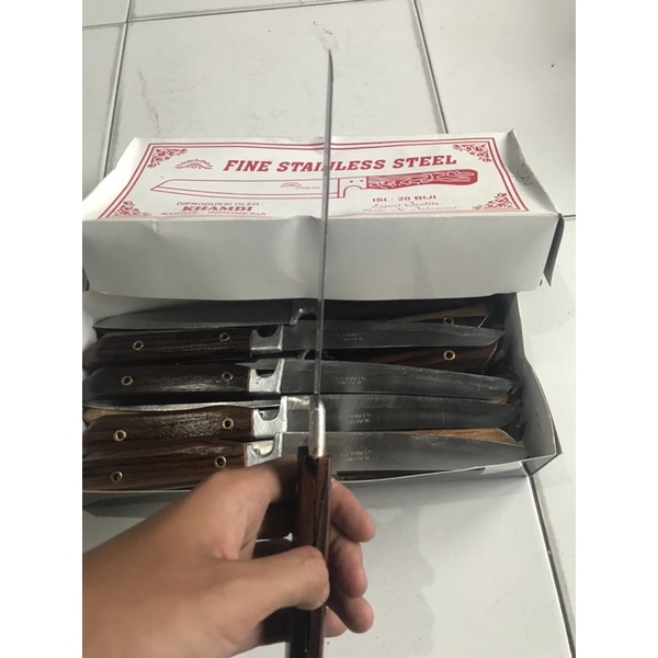 Jual Pisau Set isi 20 pcs khamdi besar / pisau murah / pisau daging ...