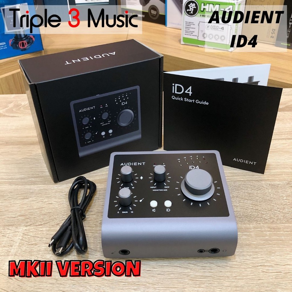 Jual Audient iD4 MK II ORIGINAL Garansi Soundcard Recording | Shopee ...