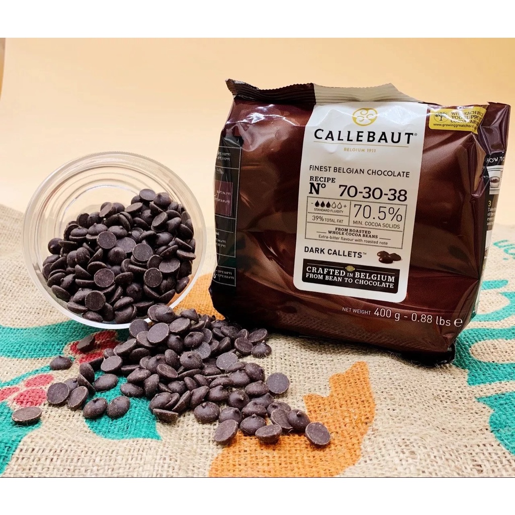 Jual CALLEBAUT DARK EXTRA BITTER 70,5% CHOCOLATE COUVERTURE 400 GRAM ...
