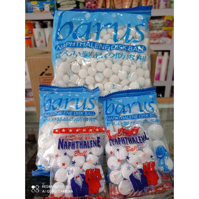 Jual Barus Naphtalene disk ball 1 kilo / kamper 100 gram / kapur barus ...