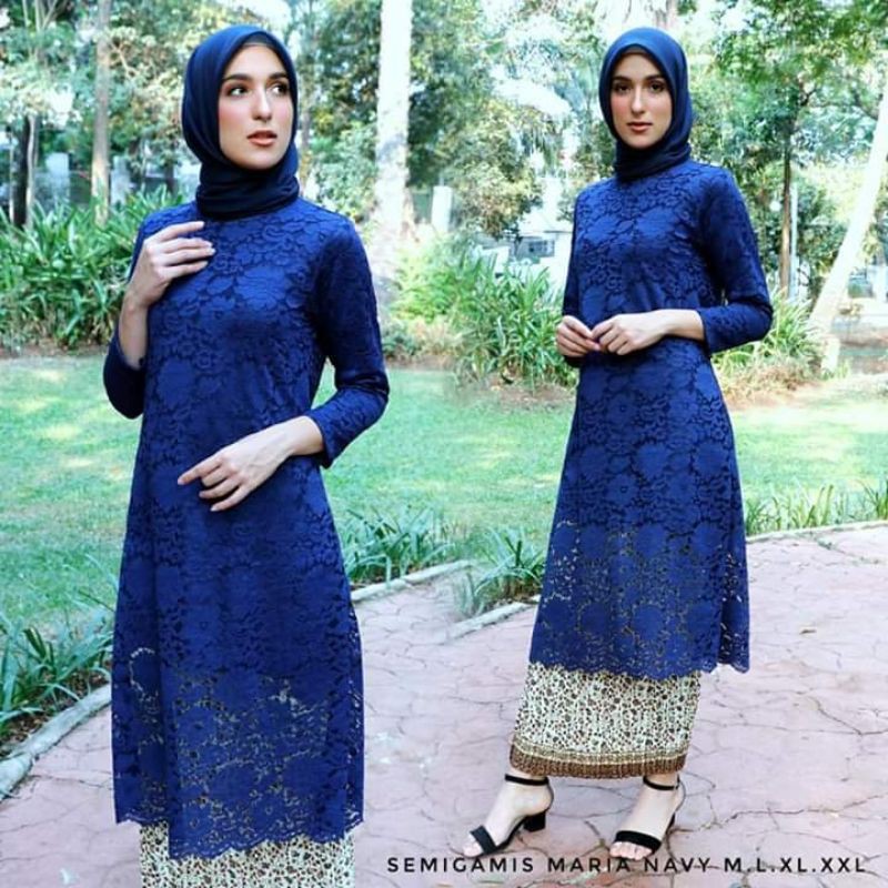 Jual tunik lurus kebaya tunik kebaya modern | Shopee Indonesia