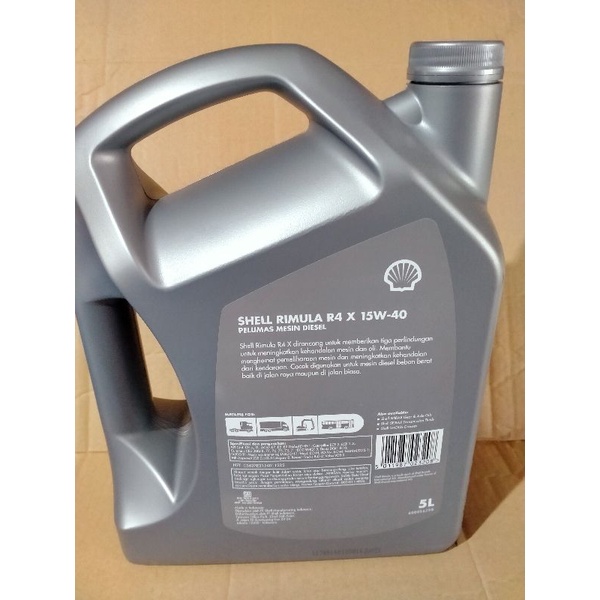 Jual Shell Rimula R4X 15W-40 Oli Diesel 5liter | Shopee Indonesia