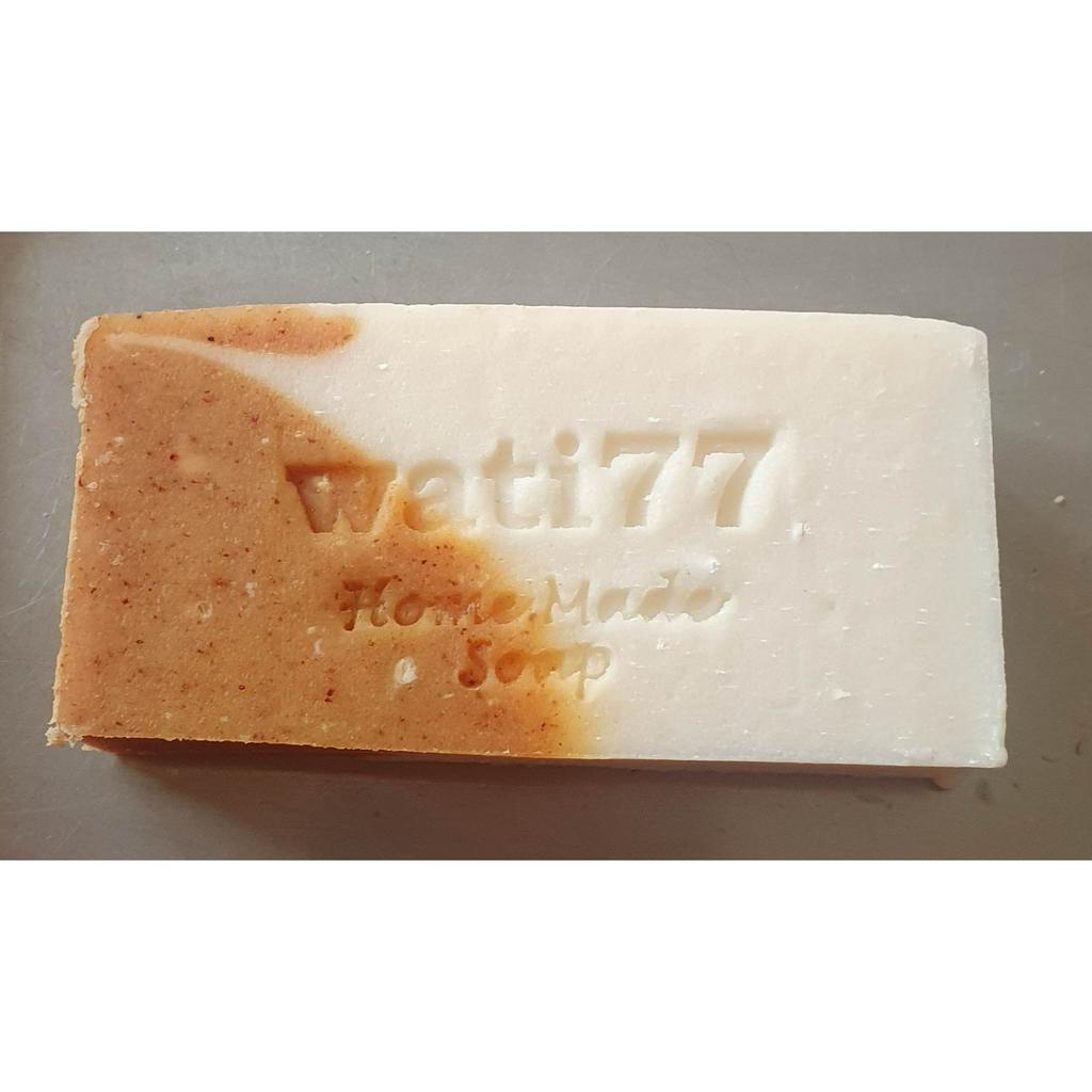 Sabun Natural Delima Tumerik Beras (tanpa pewangi) sabun jerawat/sabun pencerah