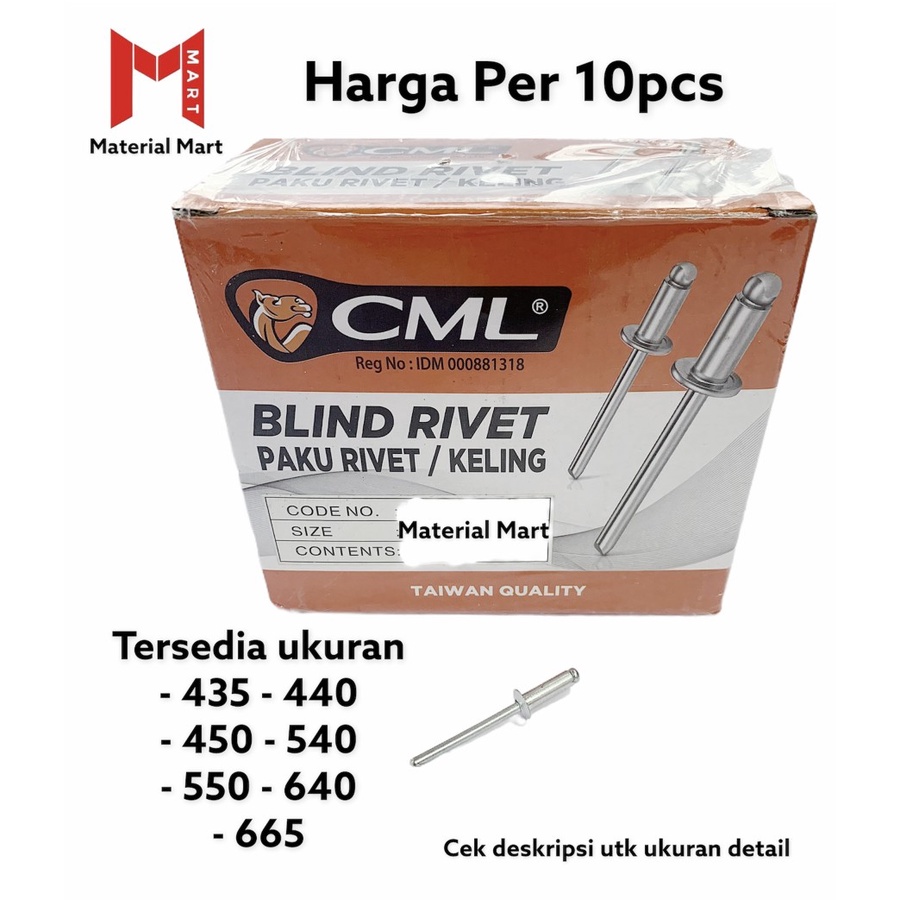 Jual Paku Rivet 435 | Paku Rifet 440 | 450 | 540 | 550 | 665 | 640 ...