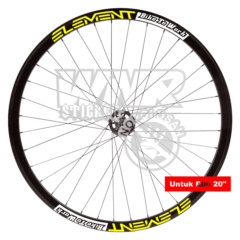 Jual sticker velg sepeda element rim 20 rim 16 rim 22 rim 26 | Shopee ...