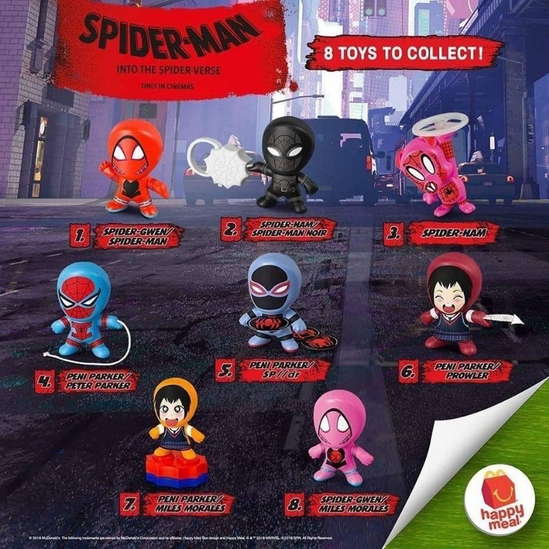 Jual Mcdonalds Spiderman Happy Meal Mcd Mcdonals Toys Shopee Indonesia