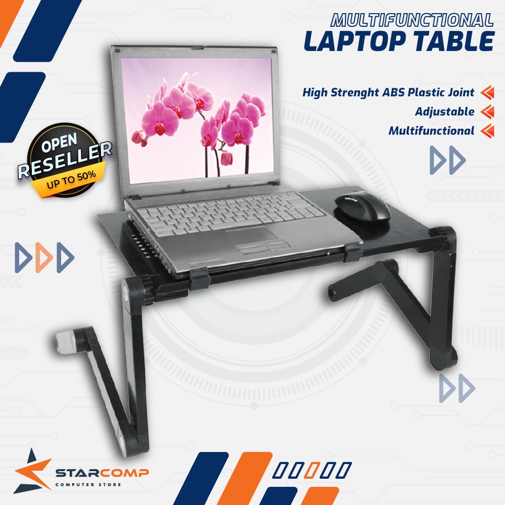 Jual Meja Laptop Portable Aluminium Lipat | Shopee Indonesia