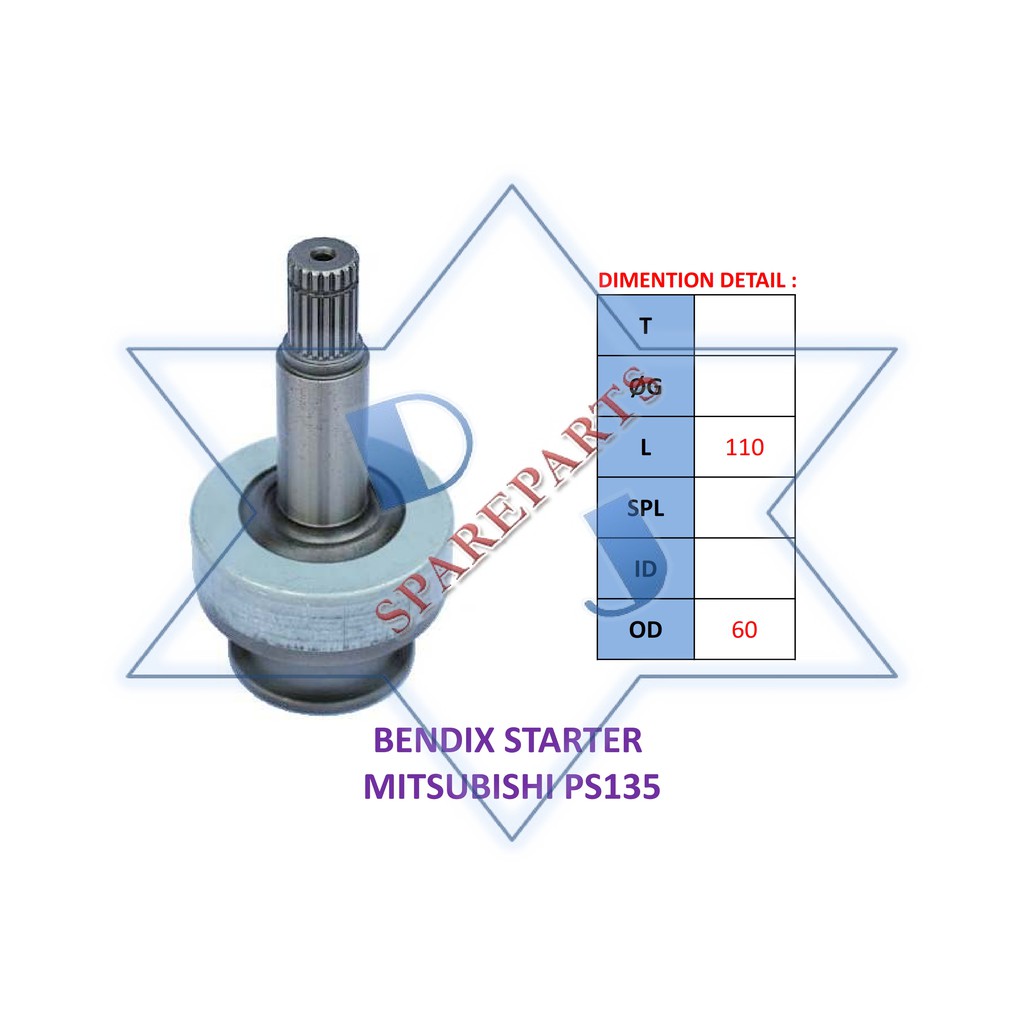 Jual Bendix Starter Mitsubishi Ps Shopee Indonesia