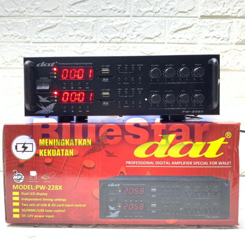 Jual Amplifier Walet Dat PW 228X Original Timer Digital Charger Aki ...