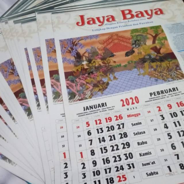 Jual Kalender Jayabaya 2020 Original Shopee Indonesia 9327