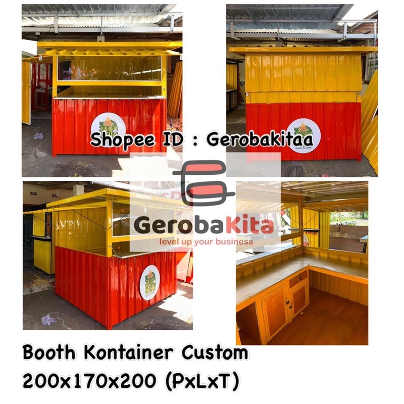 Jual booth container big size dengan kaca / booth container kaca ...