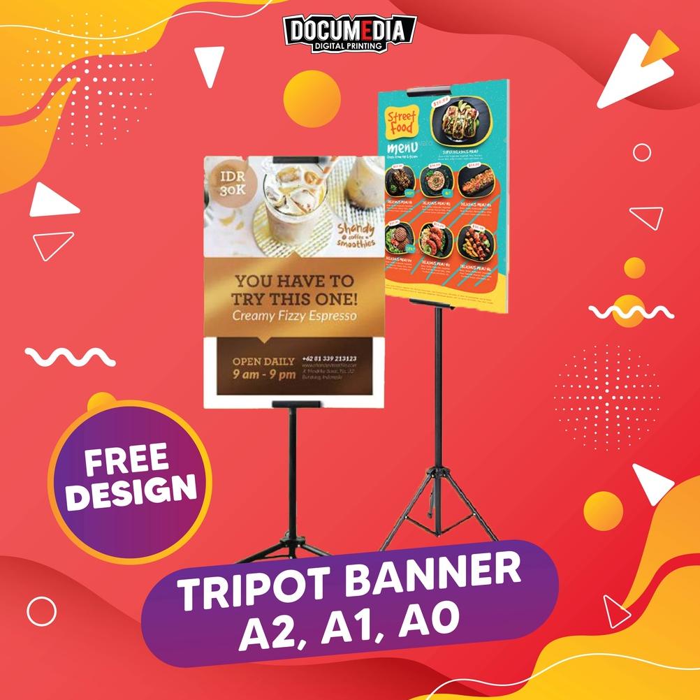Jual Standing Banner Roll Up Banner X Banner Tripod Banner | Shopee ...