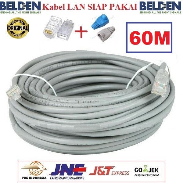 Jual Kabel LAN Belden 60 M UTP RJ45 Cat5E ORIGINAL USA 60 Meter