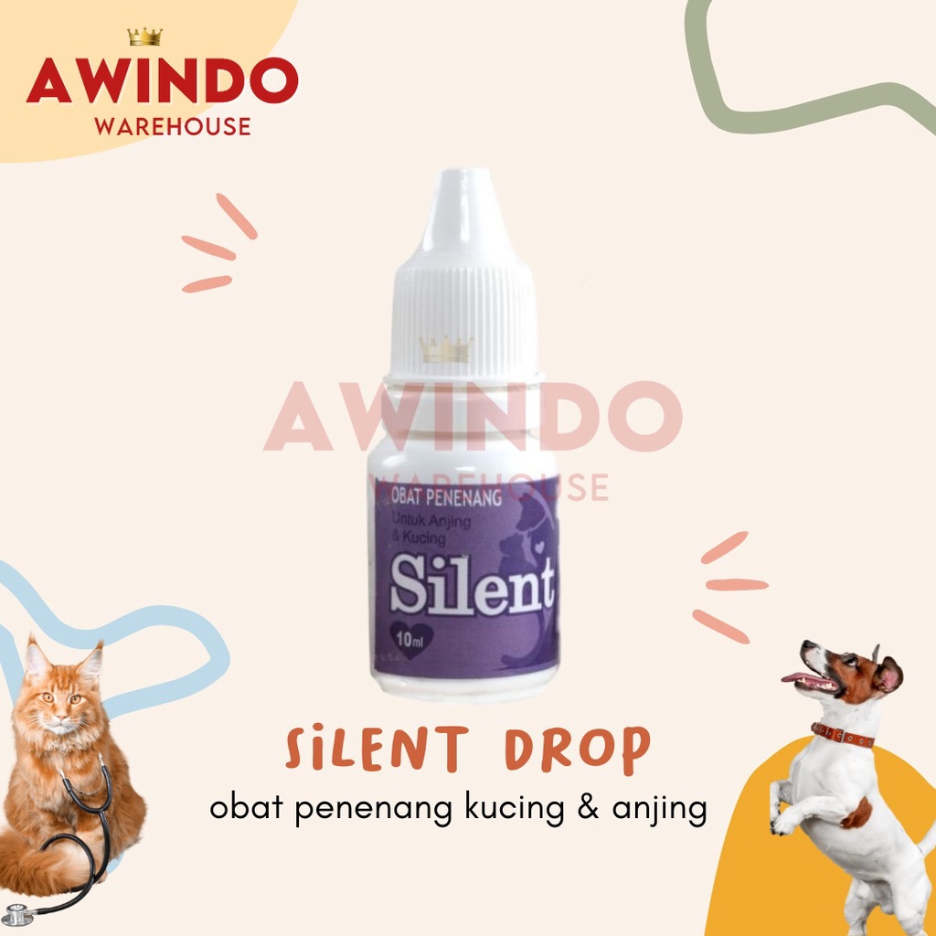 Jual SILENT Obat Penenang Kucing dan Anjing 10ml Shopee Indonesia