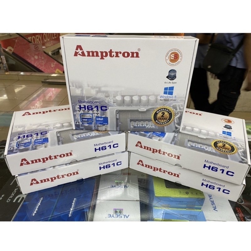 Jual MOTHERBOARD AMPTRON H61 C LGA 1155 garansi 2 tahun | Shopee Indonesia