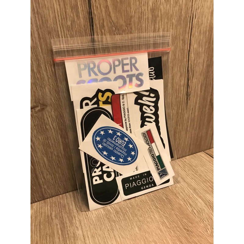 Jual Sticker Pack ProperScoots Vespa Piaggio | Shopee Indonesia
