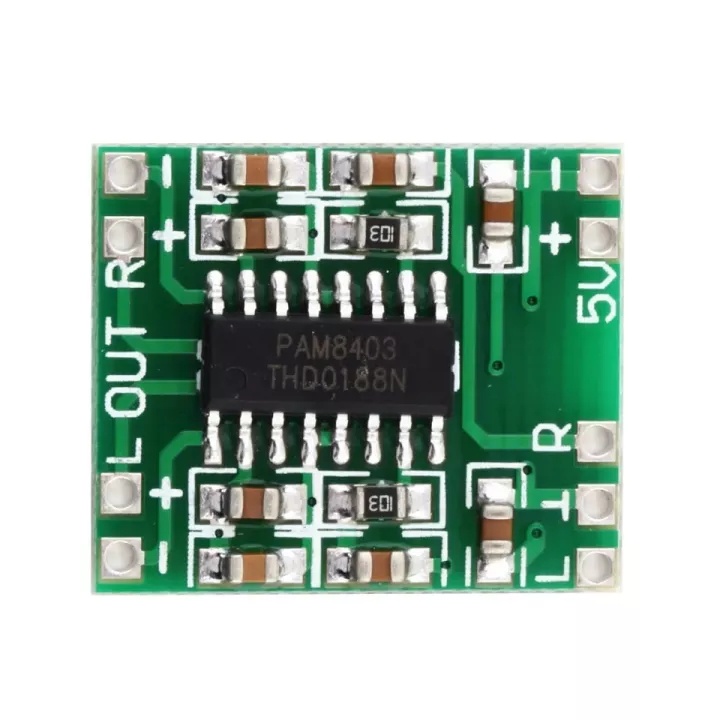 5 Pezzi Scheda Amplificatore Audio PAM8403 3W+3W DC 2.5-5.5V, Mini Amplificatore Stereo Per Laptop E TV - 3