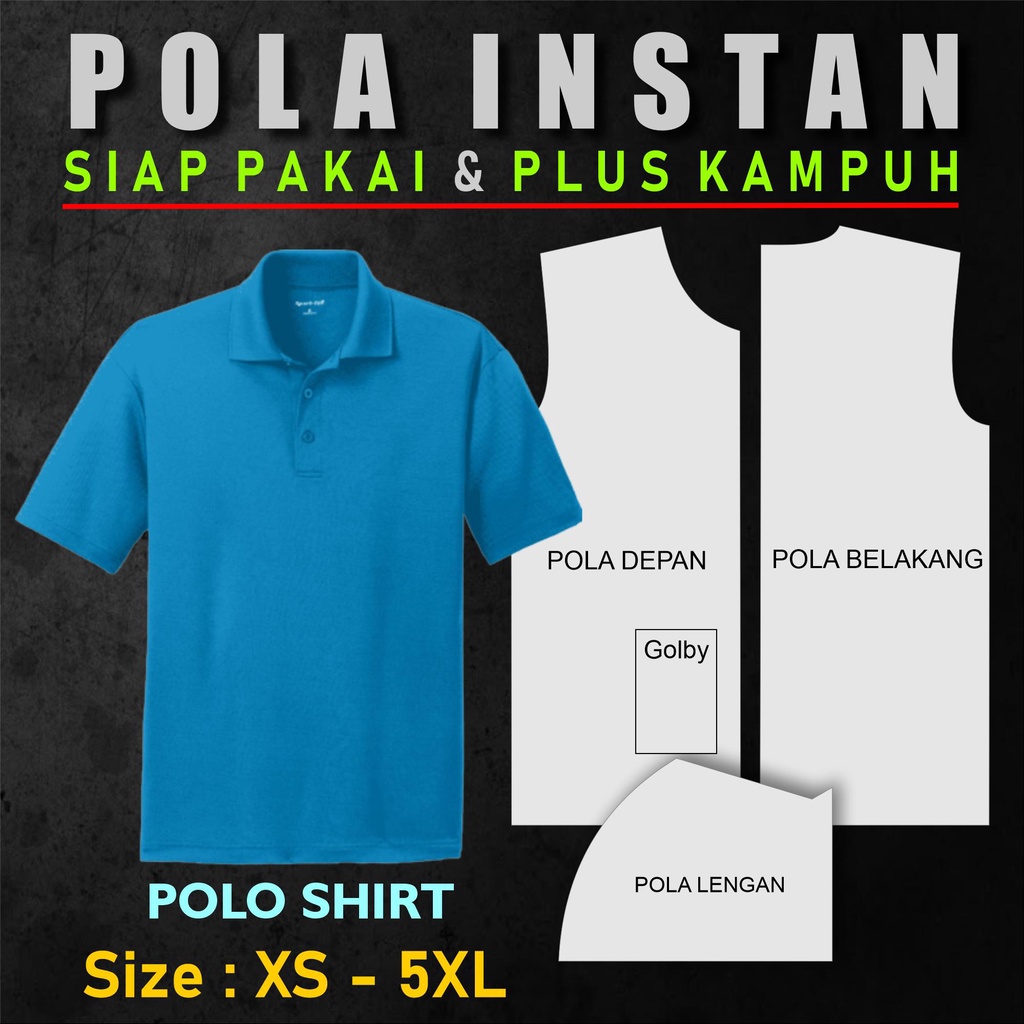 Jual POLA T-SHIRT POLO SHIRT | POLO KAOS POLO | PATRUN POLO | Shopee ...