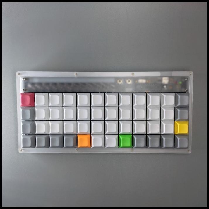 Jual PlaidC Qmk Ortholinear Mechanical Keyboard Pcb Prebuilt/Hotswap