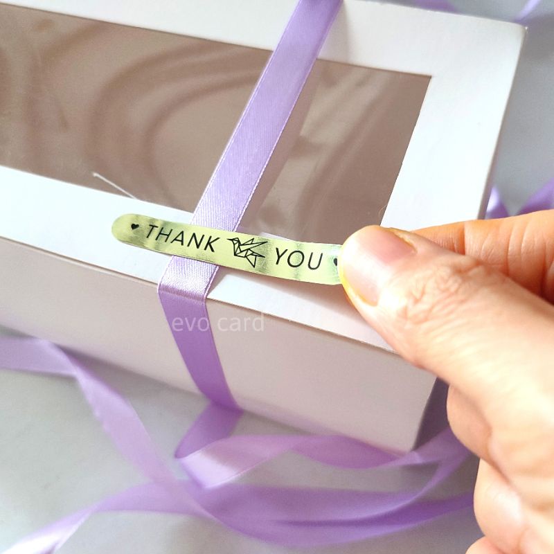 Jual Sticker thank you mini gold | sticker label segel kemasan | stiker ...
