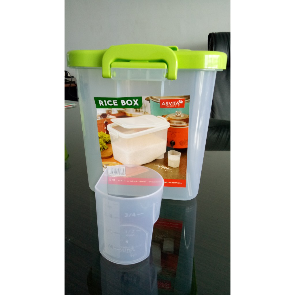 Jual Rice Box Asvita 5kg Tempat Beras Mini Asvita Shopee Indonesia 8195