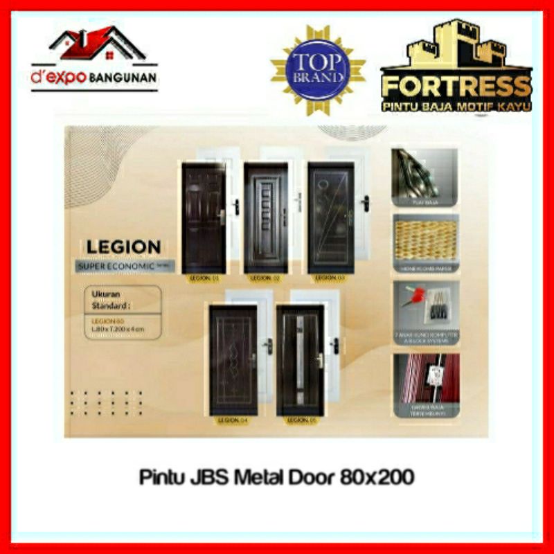 Jual Pintu Baja Fortress - Legion 80x200x4 | Shopee Indonesia