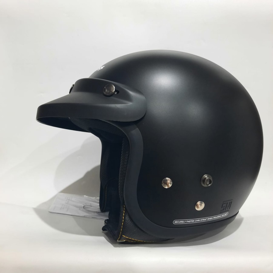 Jual Helm Cargloss Hitam Doff + Pet (Topi) | Shopee Indonesia