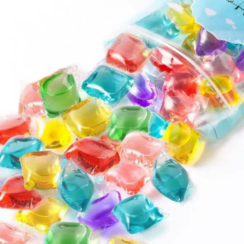 Jual 50 Pcs Laundry Deterjen Gel Ball Sabun Cair Cuci Baju Detergen ...