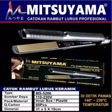 N5 Catok Rambut Pelurus Rambut Alat Salon Catokan Mitsuyama