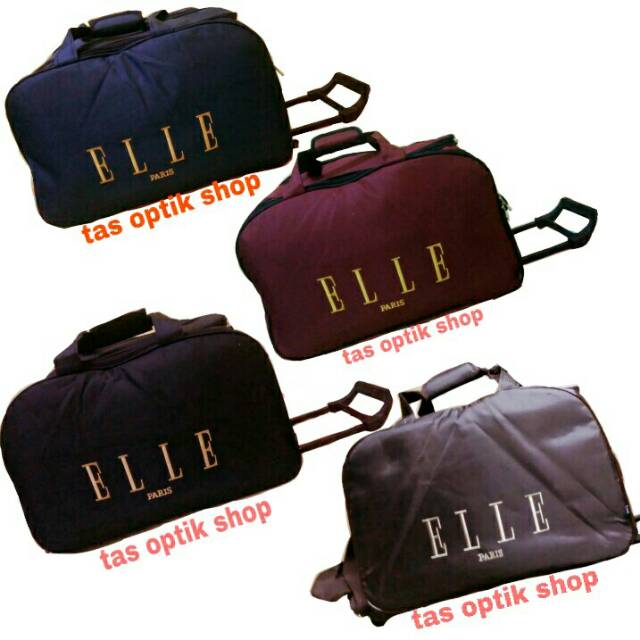 Jual travel bag elle/troli elle/tas pakaian elle Shopee Indonesia