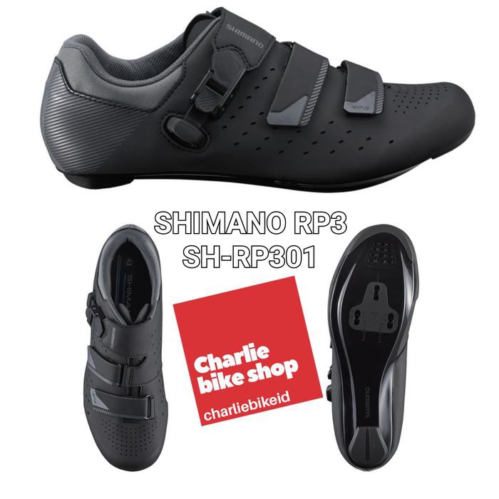 Jual SEPATU CLEAT ROADBIKE SHIMANO RP3 SH RP301 BLACK HITAM