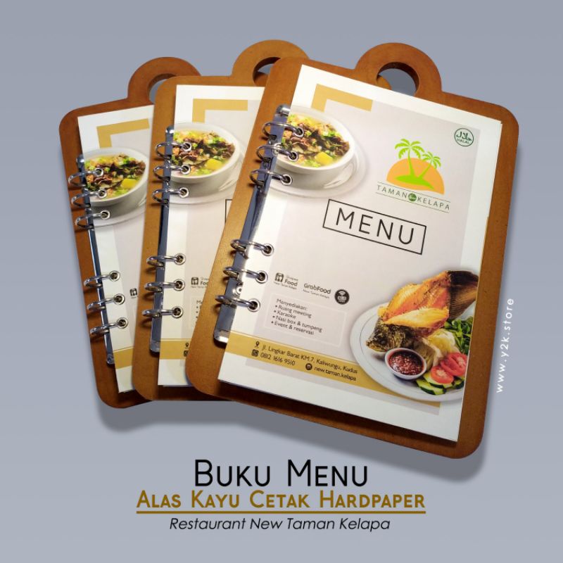 Jual Buku Menu Kayu Unik Untuk Cafe & Kedai | Shopee Indonesia