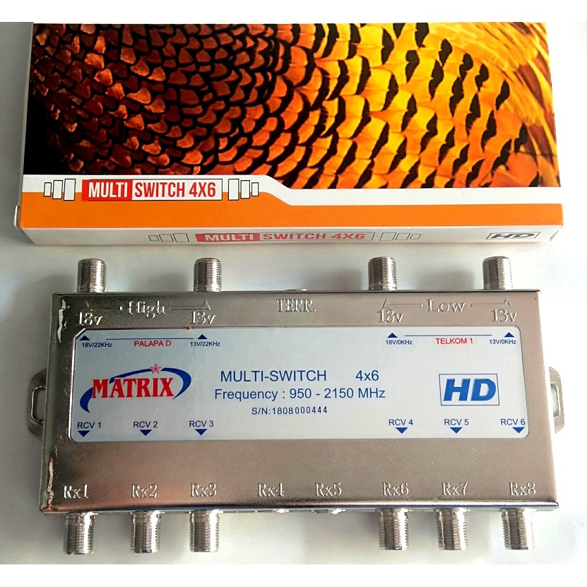 Jual Multi Switch 4x6 Matrix untuk 2 Satelit bagi ke 6 Satellite ...