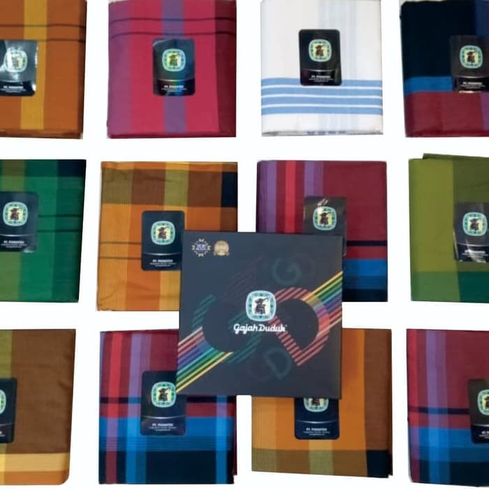 sarung tenun gajah duduk multi colour