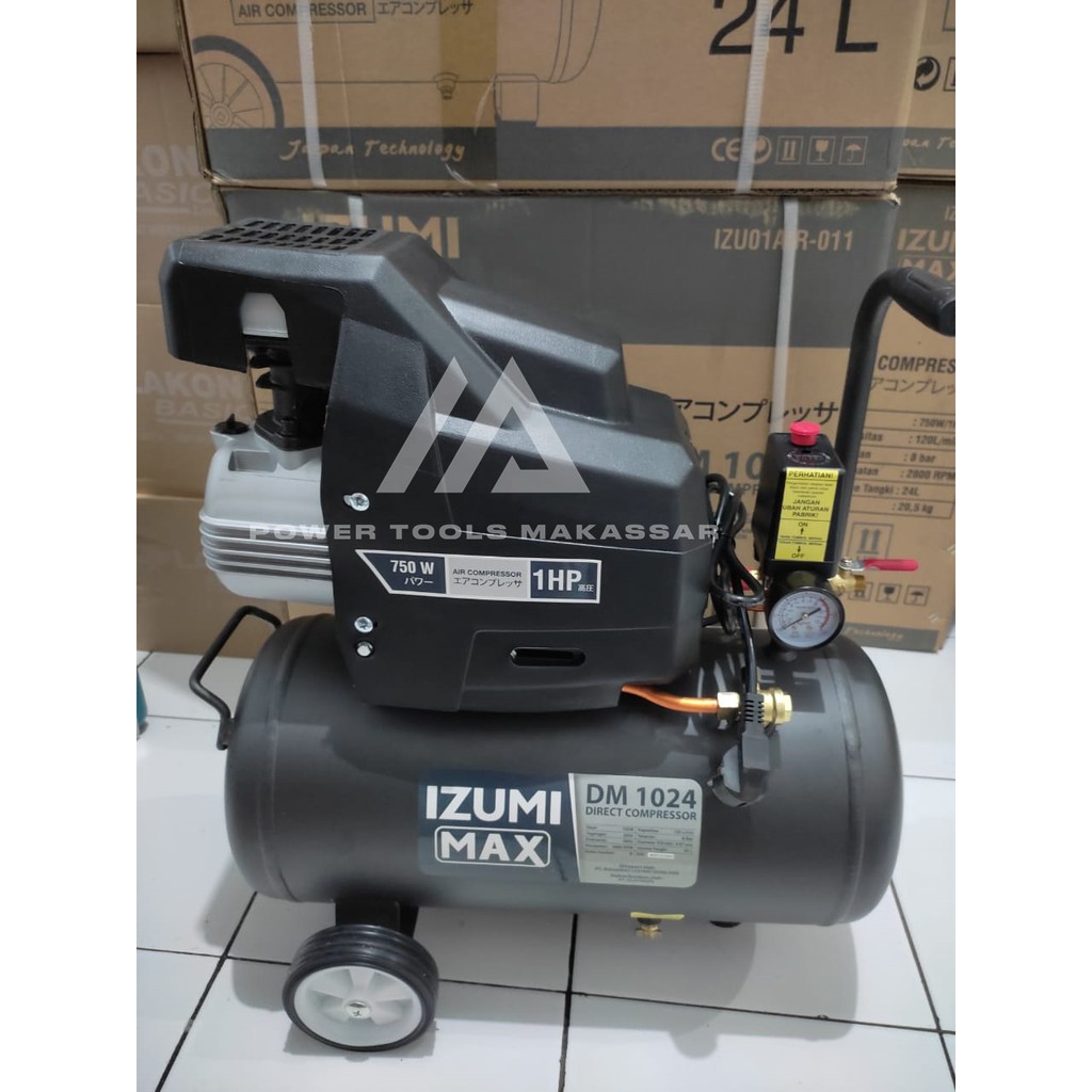 Jual Mesin Kompresor Angin 1 HP 24 L / Air Direct Compresor Angin 1 PK ...