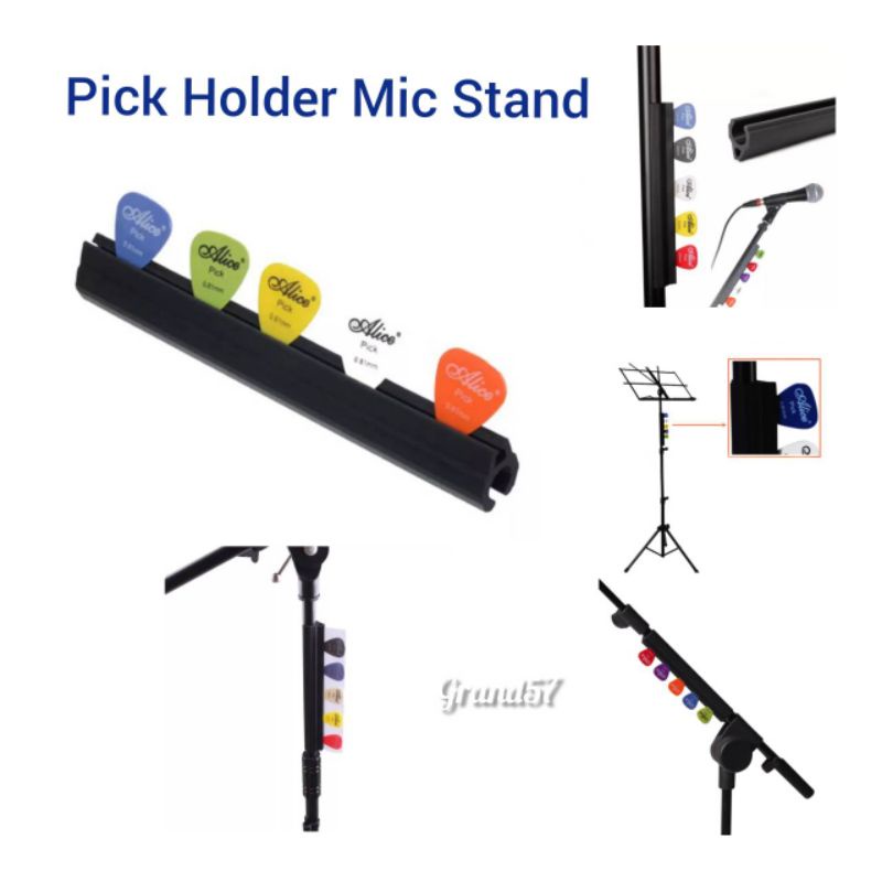Jual Pick holder mic stand tempat pick microphone pick holder mik stand